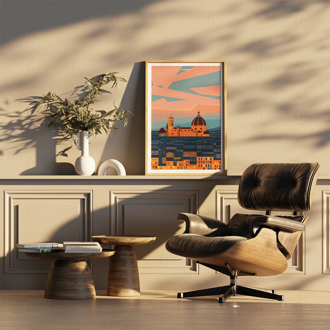 Plakat "Florencja, Włochy" - Grafika Podróżnicza