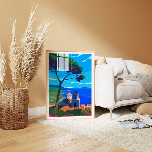 Plakat "Wybrzeże Amalfi" - Grafika z Włoch