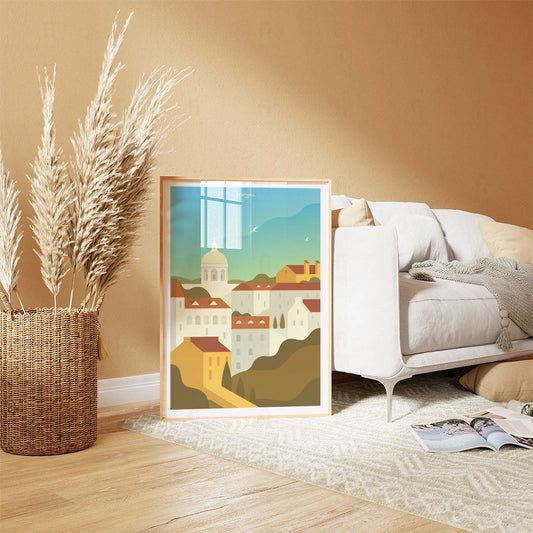 Plakat "Lizbona" - Grafika z Portugalii