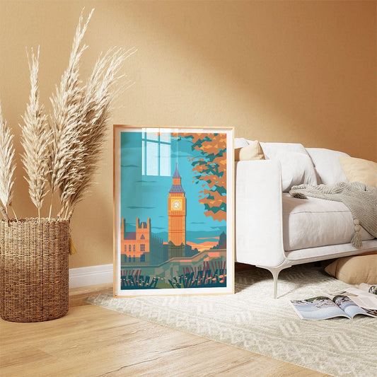 Plakat "Londyn, Big Ben" - Grafika z Anglii