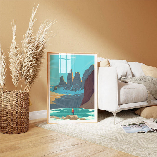 Plakat "Patagonia, Torres del Paine" - Grafika z Górami