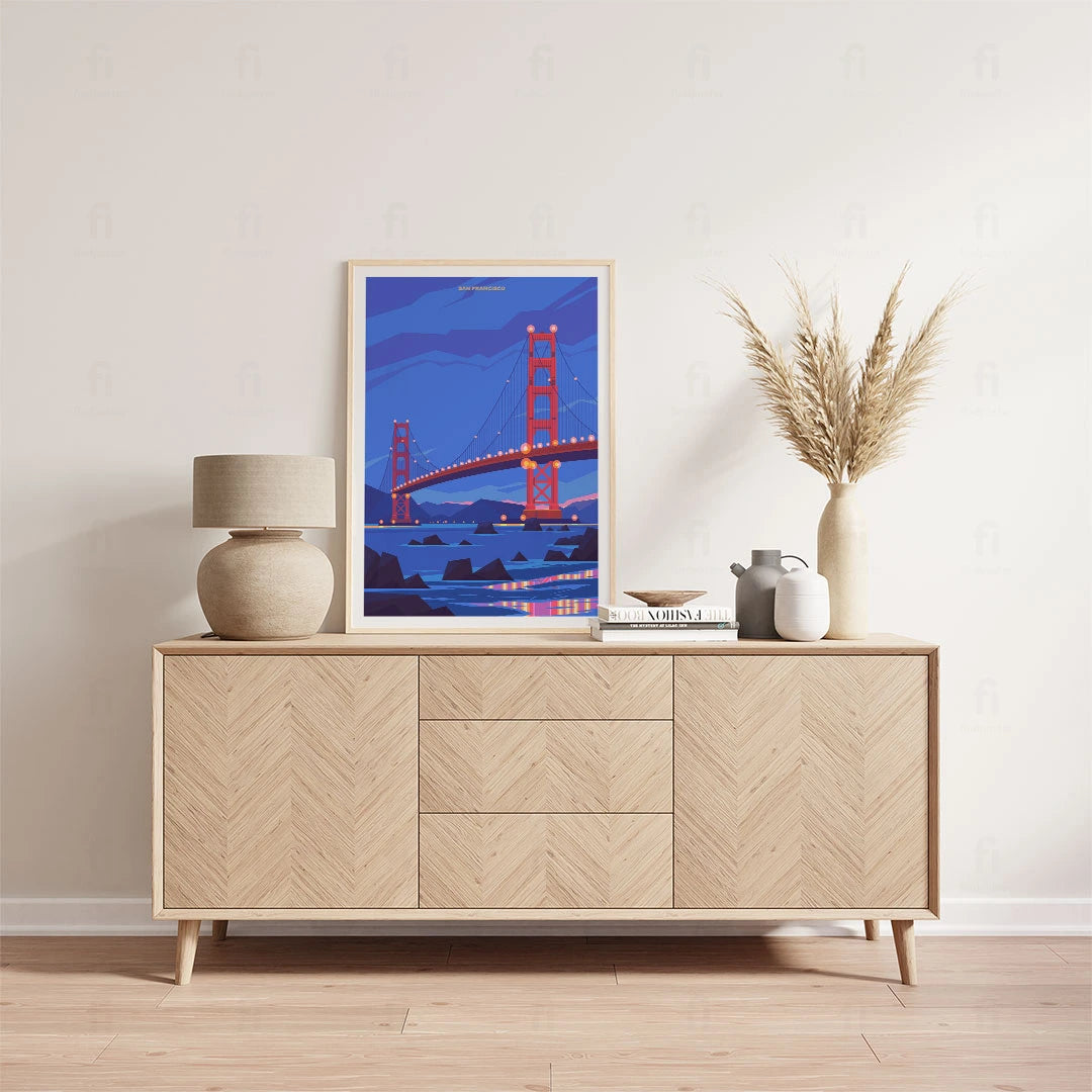 Plakat "San Francisco, Golden Gate"