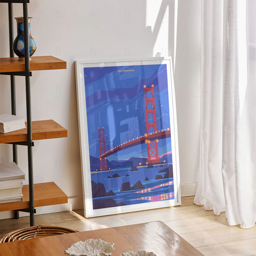 Plakat "San Francisco, Golden Gate"