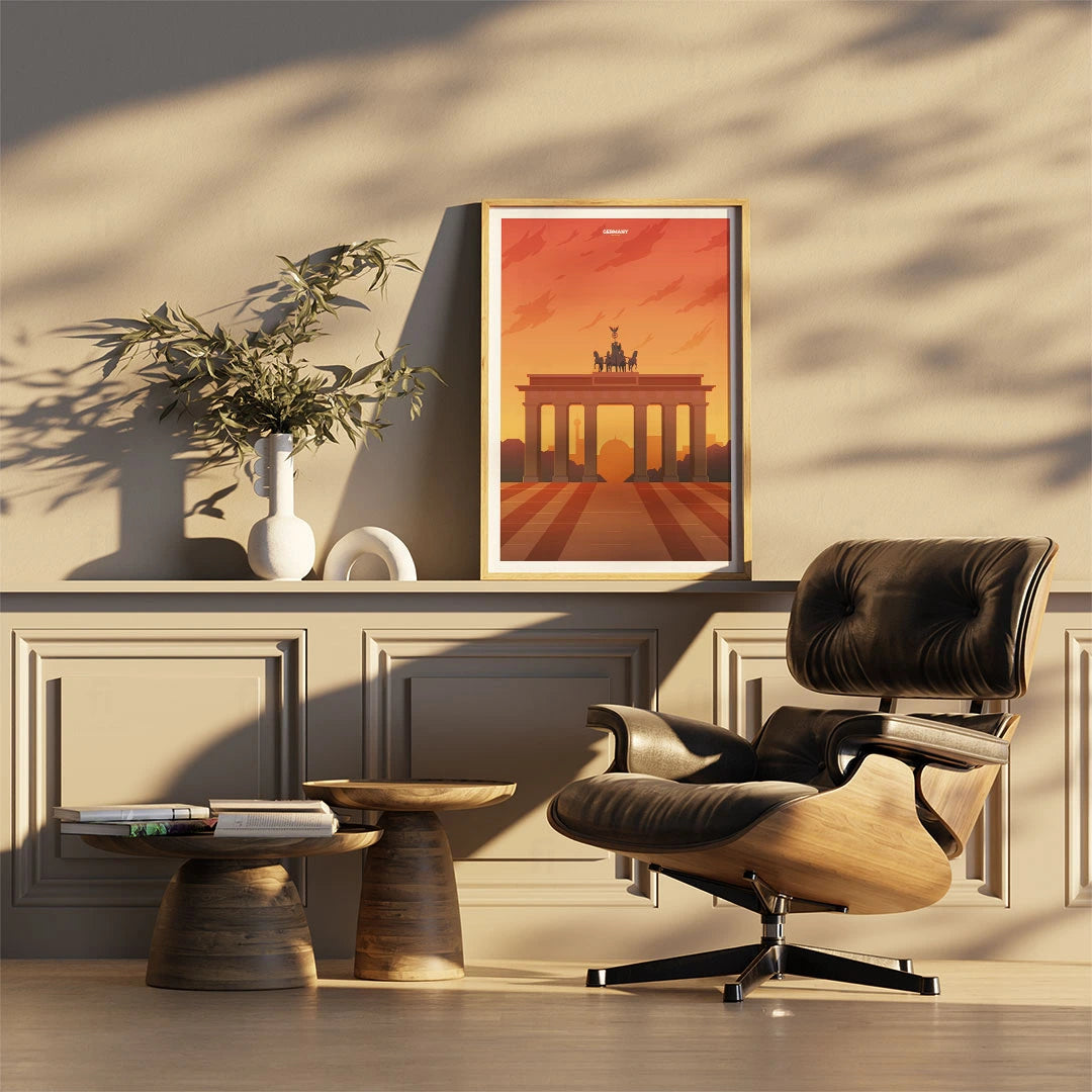 Plakat "Berlin, Brama Brandenburska"