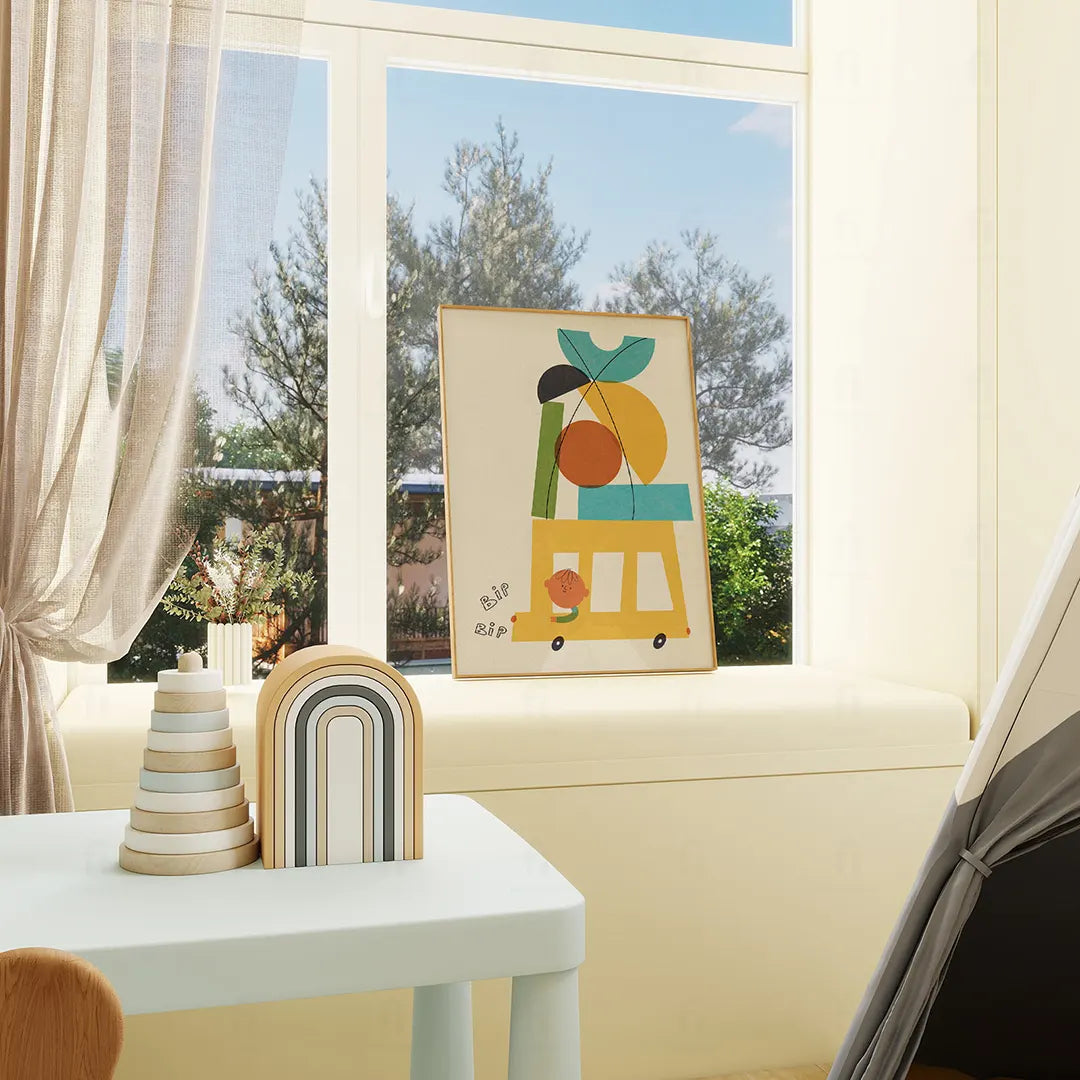 Plakat Żółty Autobus – Obrazek do Pokoju Chłopca