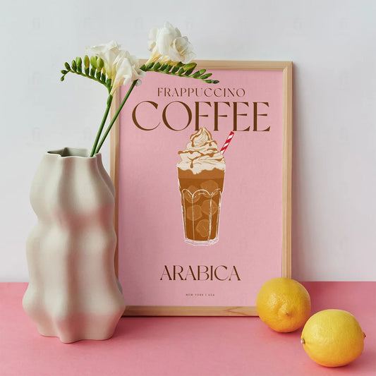 Plakat "Frappuccino Coffee" - Grafika dla Miłośników Kawy