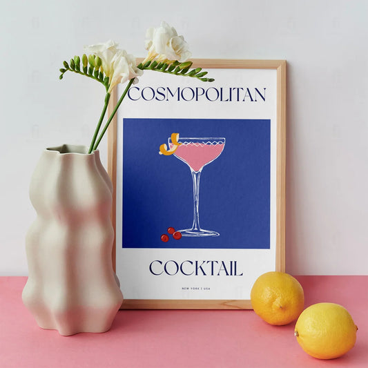 Plakat "Cosmopolitan" - Stylowa Grafika z Koktajlem
