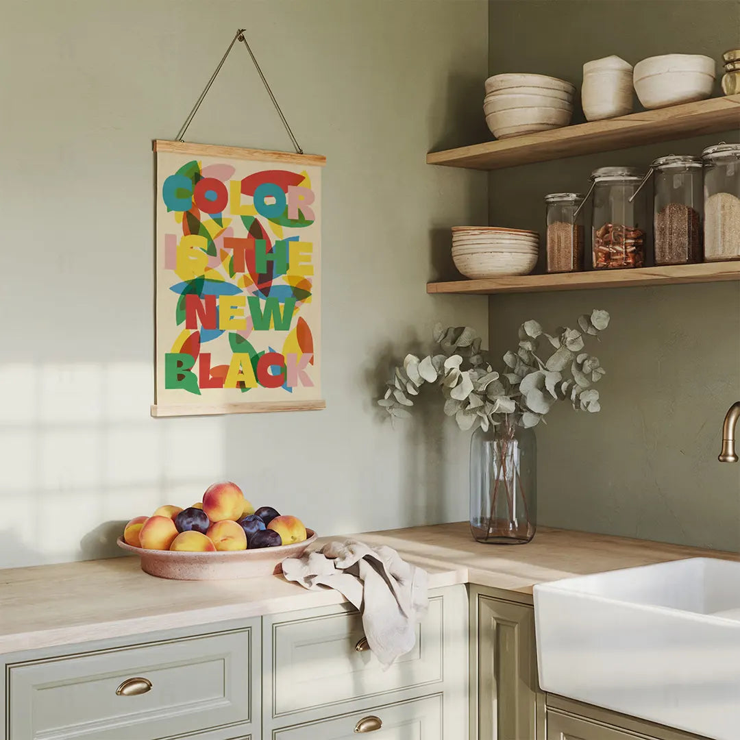 Plakat Color is the New Black – Pokój Młodzieżowy