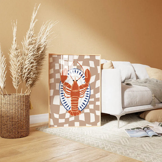 Plakat "Homar" - Elegancka Grafika Kulinarna