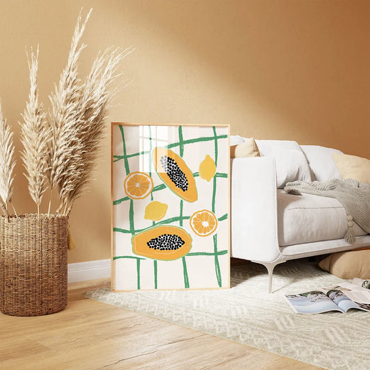 Plakat "Egzotyczne Owoce" - Soczysta Grafika do Kuchni