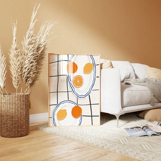 Plakat "Soczyste Pomarańcze" - Grafika do Kuchni