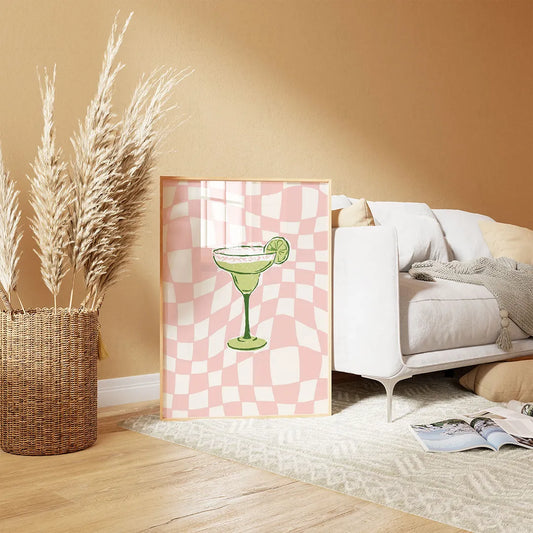 Plakat "Cytrusowy Koktajl" - Orzeźwiająca Grafika do Baru