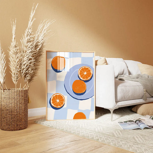 Plakat "Talerz Pomarańczy" - Soczysta Grafika do Kuchni