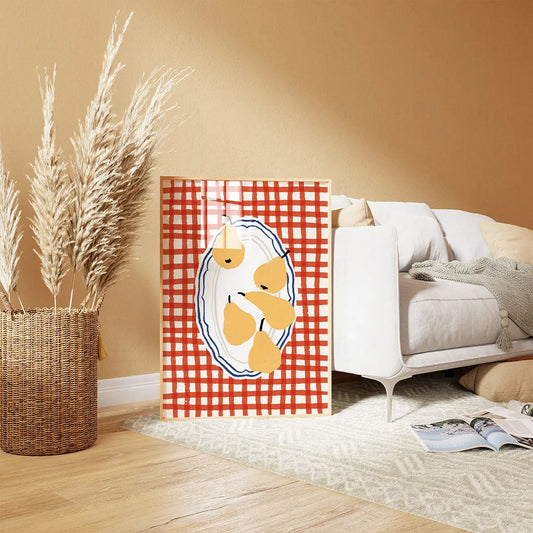 Plakat "Talerz Gruszek" - Apetyczna Grafika do Kuchni