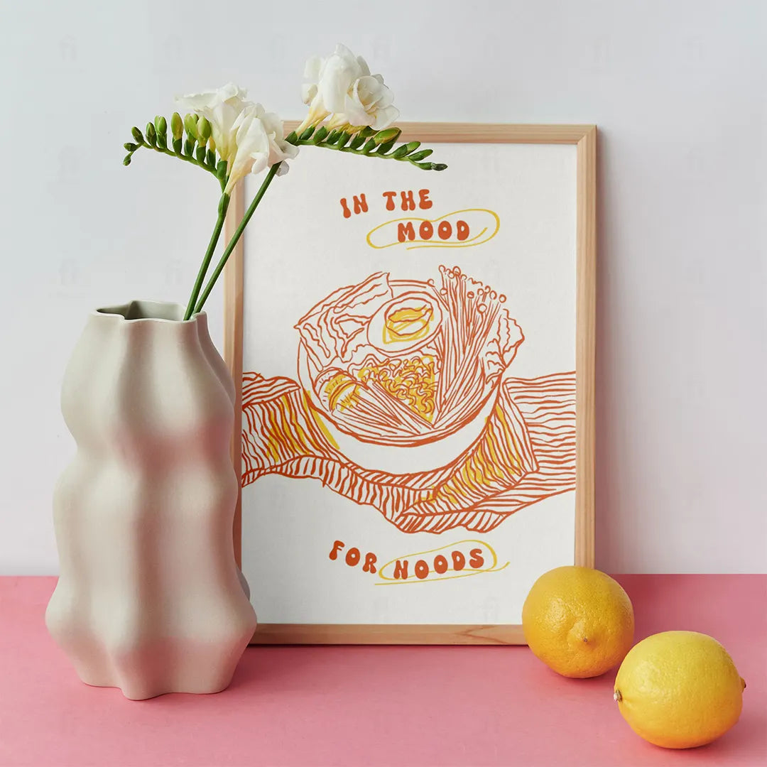 Plakat "In the Mood for Noods" - Grafika do Kuchni