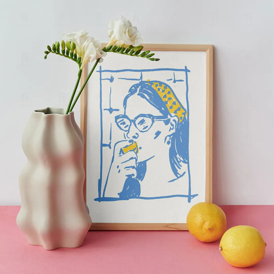 Plakat "A Taste of Heaven" - Grafika z Napojem