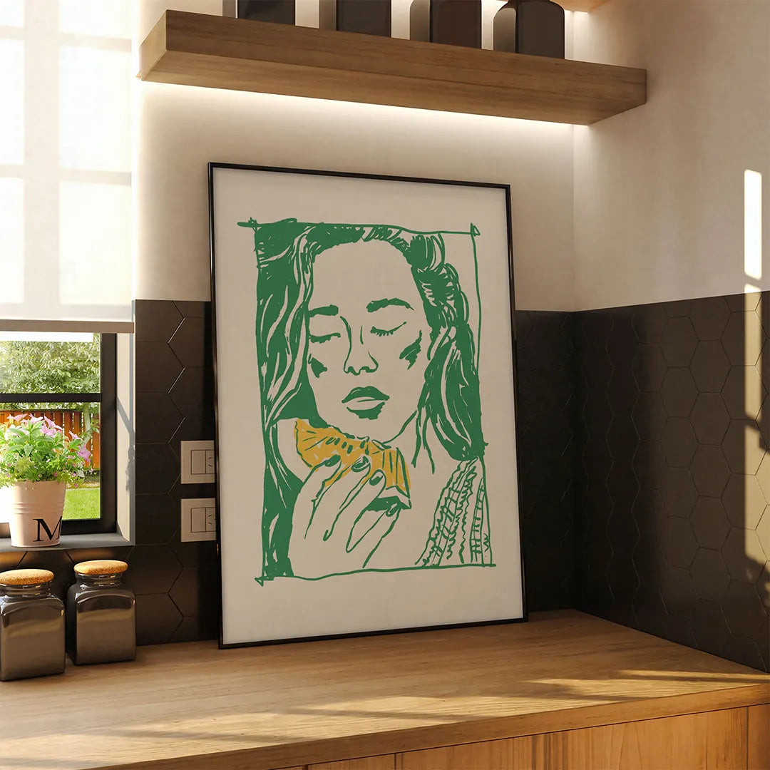 Plakat "A Taste of Heaven" - Grafika z Arbuzem