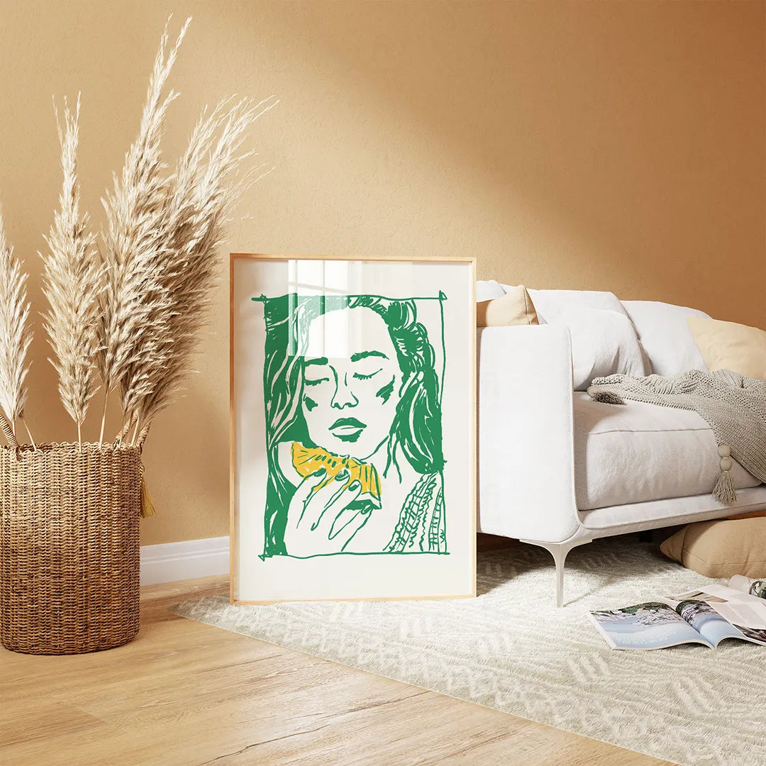 Plakat "A Taste of Heaven" - Grafika z Arbuzem