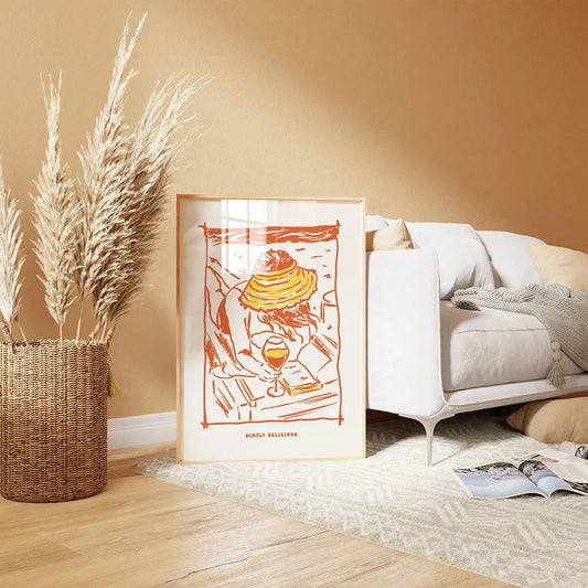 Plakat "Simply Delicious" - Apetyczna Grafika