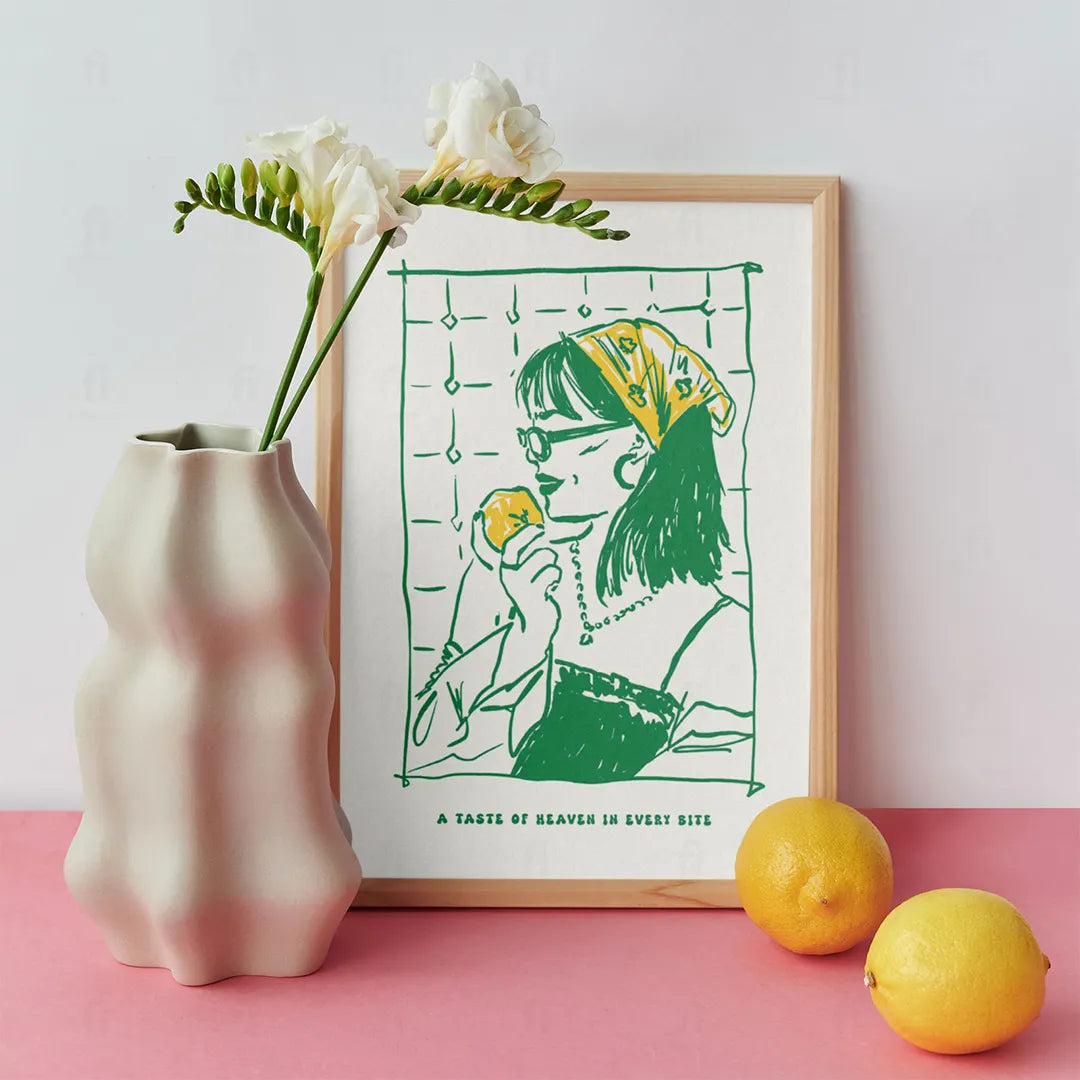 Plakat "A Taste of Heaven" - Apetyczna Grafika do Kuchni