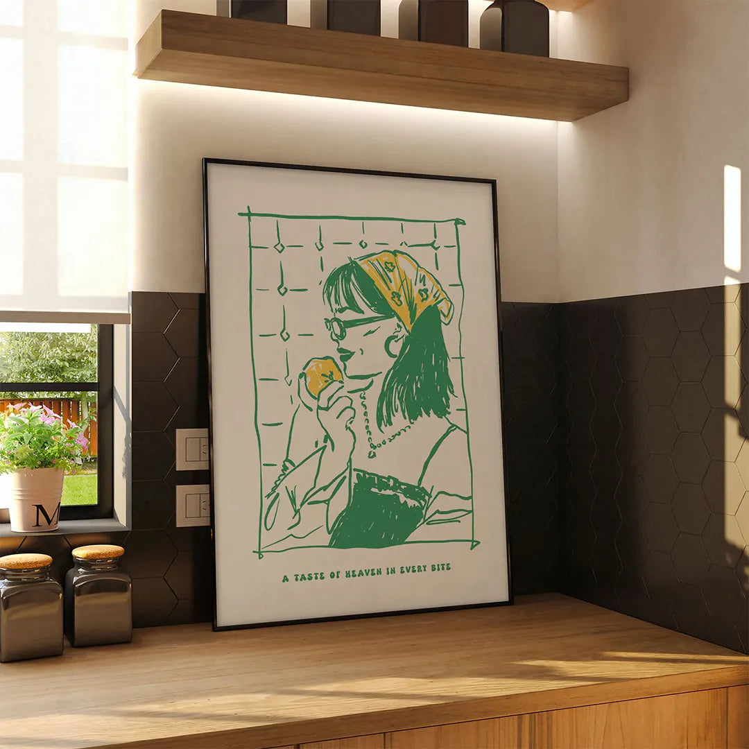 Plakat "A Taste of Heaven in Every Bite"