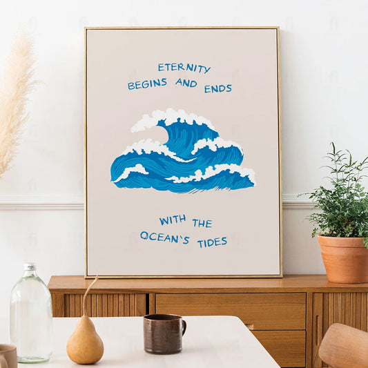 Plakat "Wieczność" - Grafika z Motywem Oceanu
