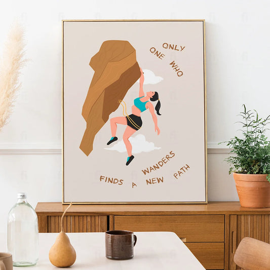 Plakat "Nowa Ścieżka" - Inspirująca Grafika z Cytatem