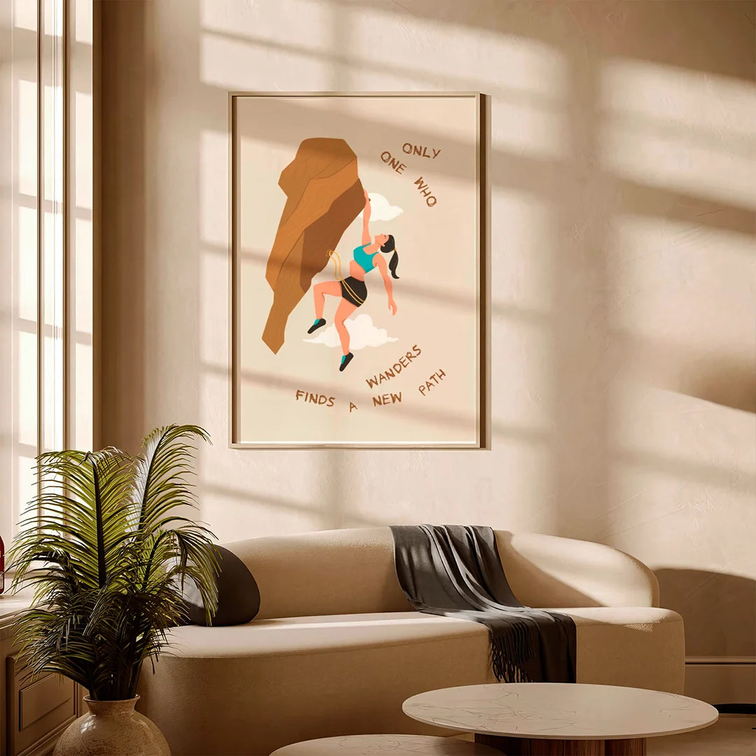 Plakat "Nowa Ścieżka" - Inspirująca Grafika z Cytatem