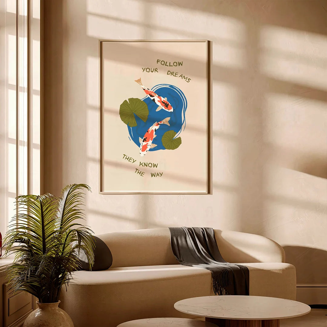 Tytuł: Plakat "Podążaj za Marzeniami" - Inspirująca Grafika