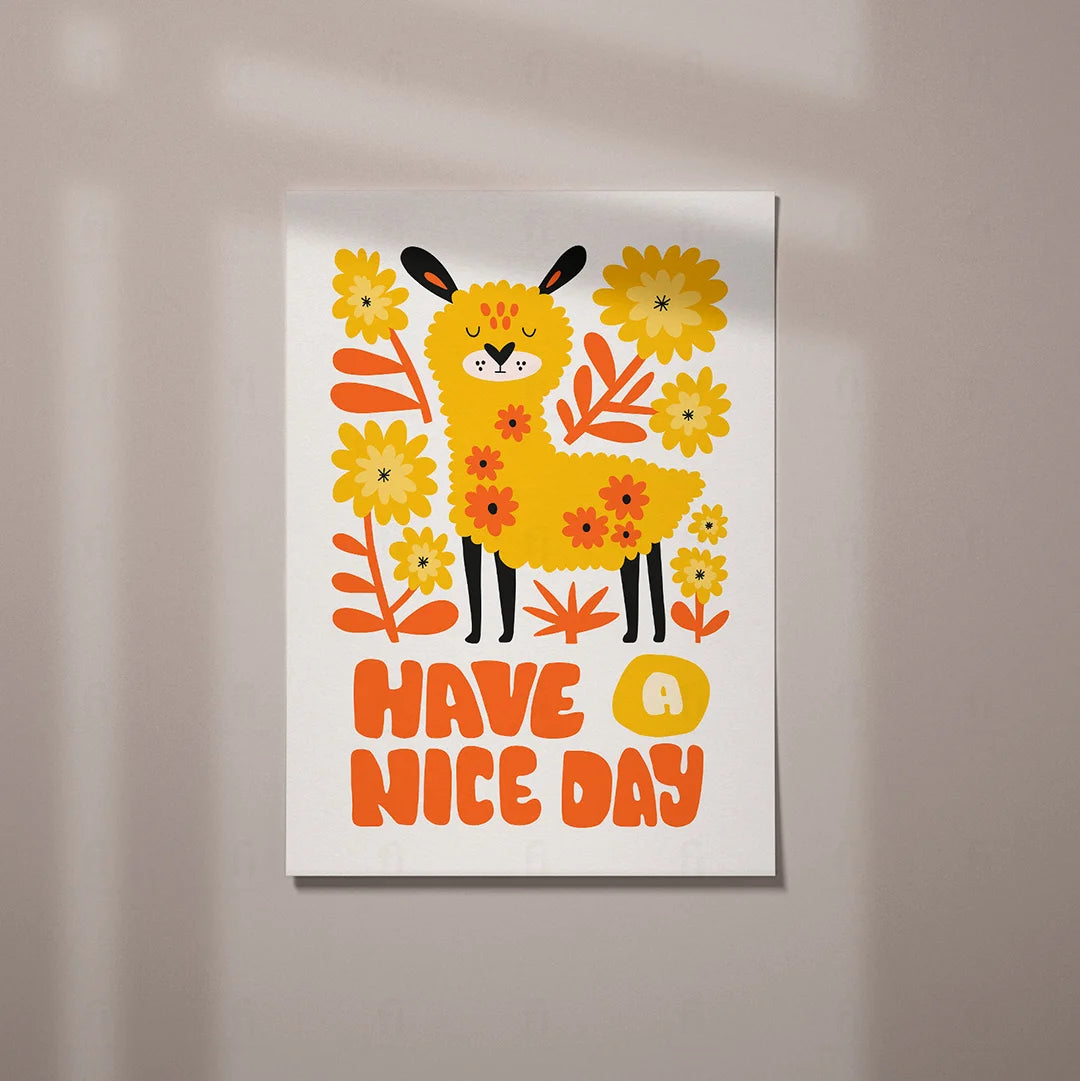 Plakat "Have a Nice Day" - Kolorowa Grafika