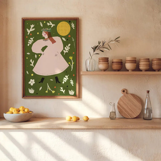 Plakat Folkowa Tancerka – Etno Design