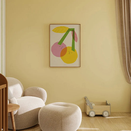 Plakat Wisienki z Twarzami – Słodka Dekoracja