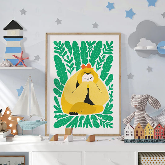 Plakat "Złoty Goryl" - Grafika z Pozytywnym Przesłaniem