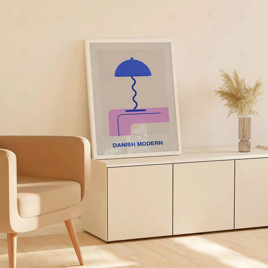 Plakat "Danish Modern" - Grafika w Stylu Skandynawskim