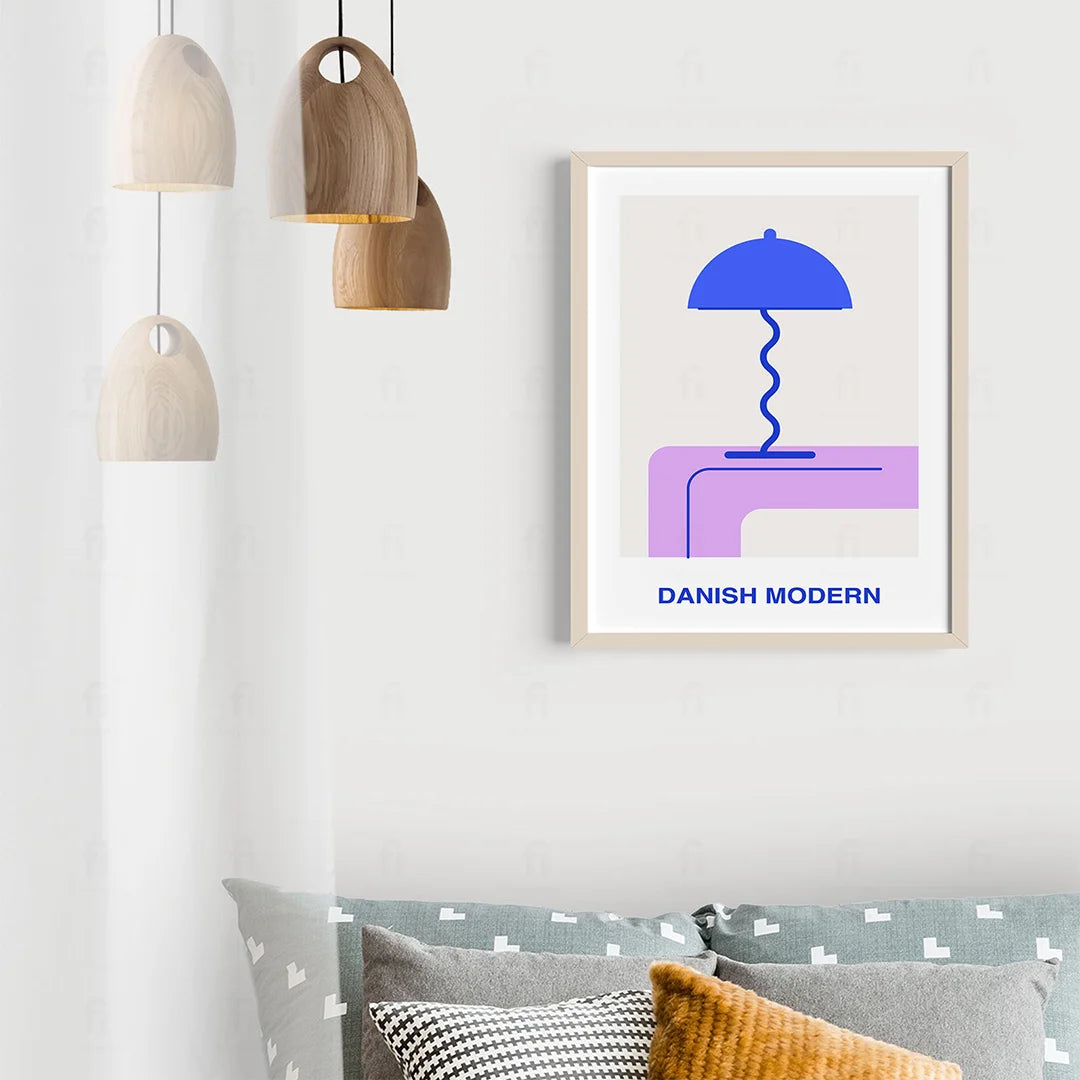 Plakat "Danish Modern" - Grafika w Stylu Skandynawskim