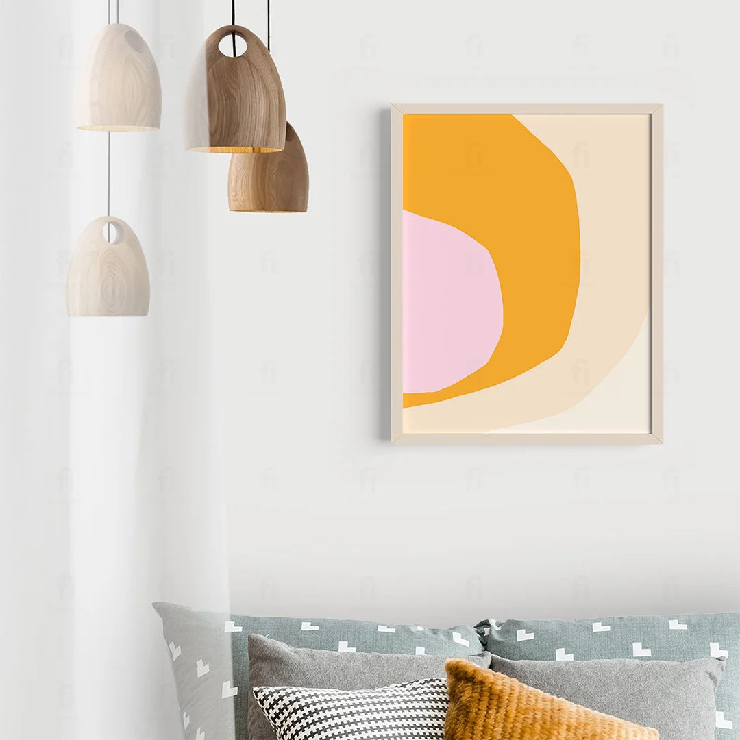 Plakat "Abstract Sunshine" - Minimalistyczna Grafika ze Słońcem