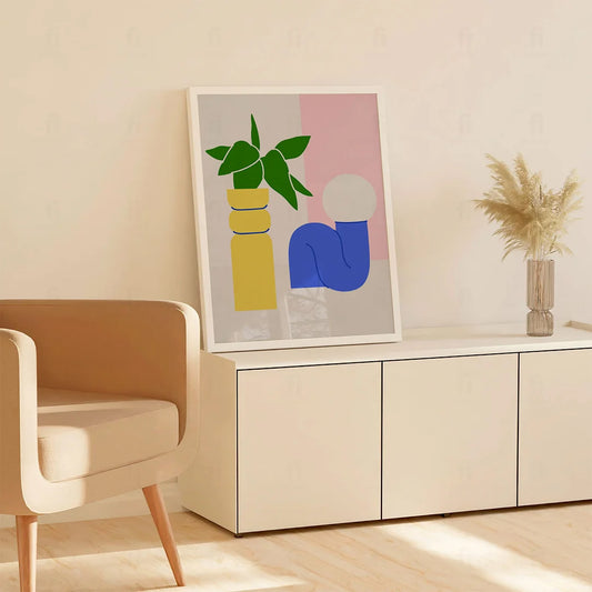 Plakat "Geometryczna Roślina"