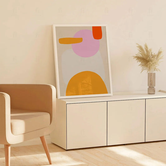 Plakat "Abstrakcyjne Kształty" - Kolorowa Grafika Nowoczesna