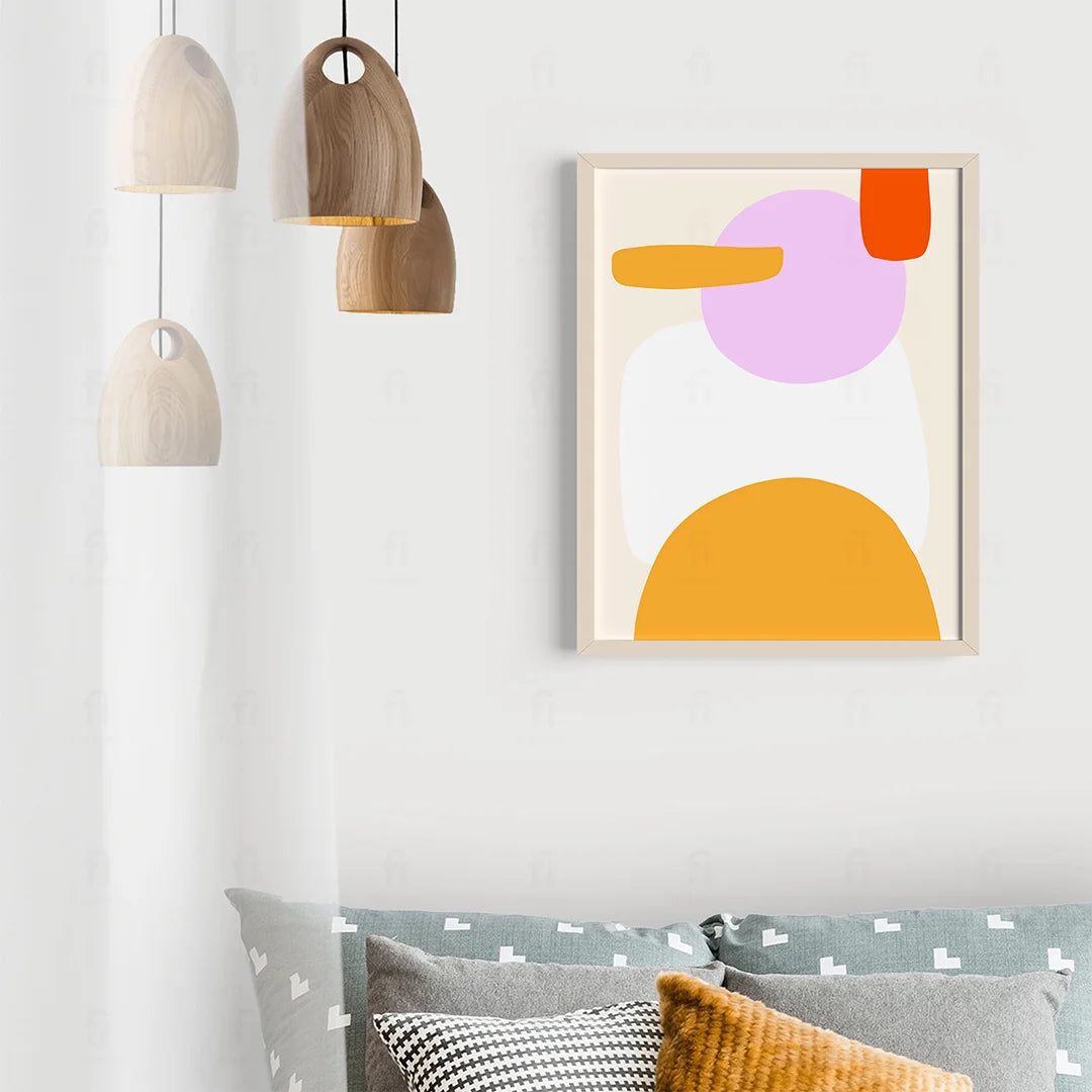 Plakat "Abstrakcyjne Kształty" - Kolorowa Grafika Nowoczesna