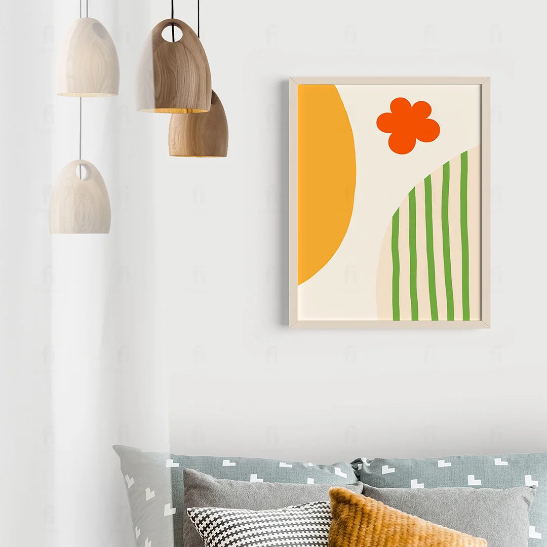 Plakat "Nowoczesna Kompozycja" - Abstrakcyjna Grafika w Stylu Scandi