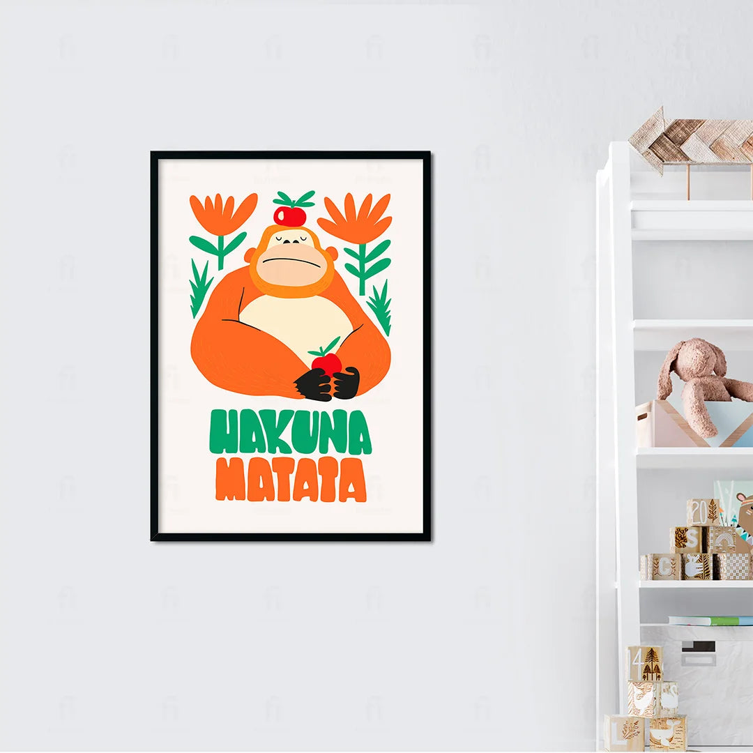 Plakat "Hakuna Matata" - Pozytywna Grafika do Pokoju Dziecka