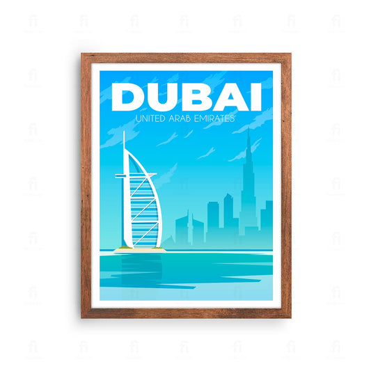 Plakat Zjednoczone Emiraty Arabskie, Dubaj