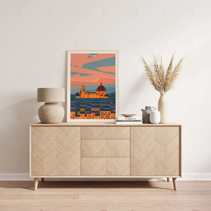 Plakat "Florencja, Włochy" - Grafika Podróżnicza