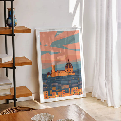 Plakat "Florencja, Włochy" - Grafika Podróżnicza