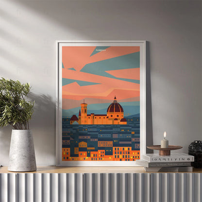 Plakat "Florencja, Włochy" - Grafika Podróżnicza