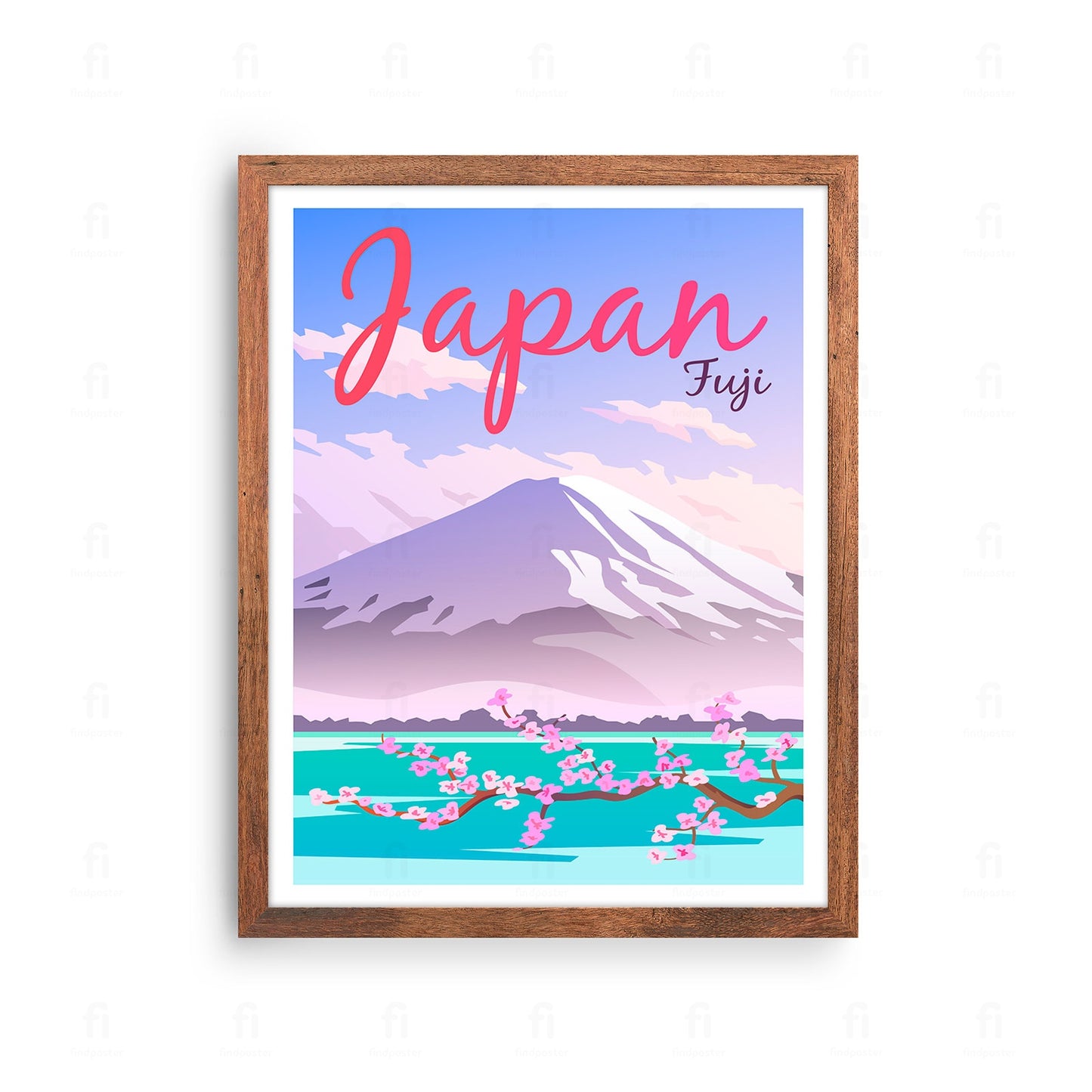 Plakat Japonia, Fuji