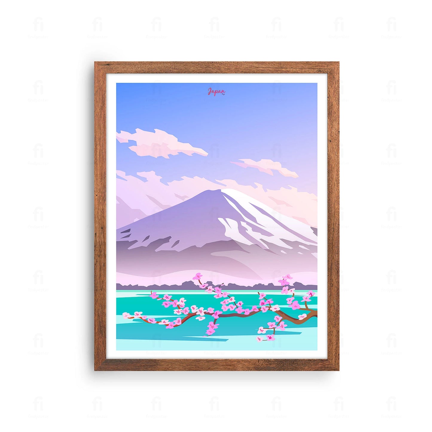 Plakat Japonia, Fuji