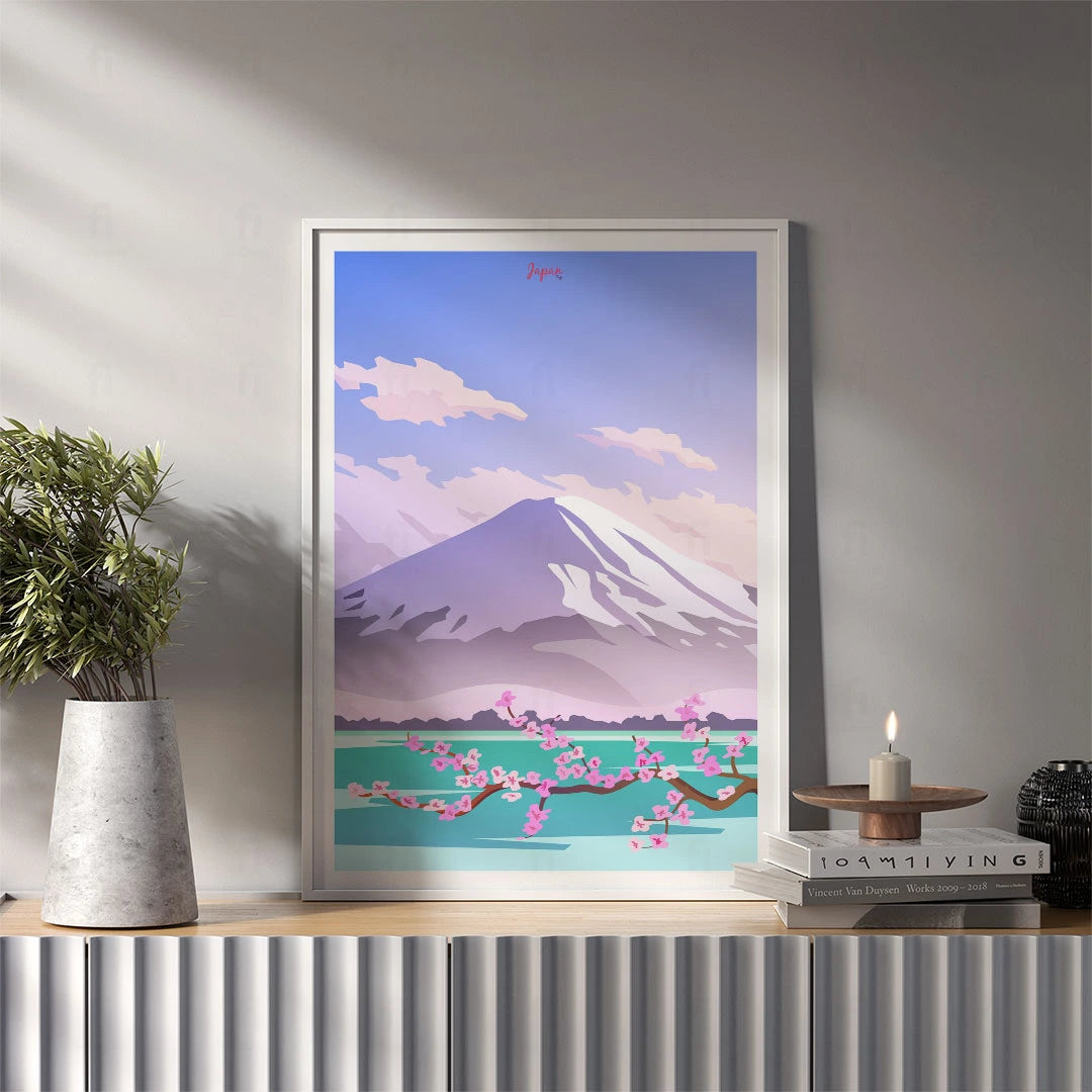 Plakat Japonia, Fuji