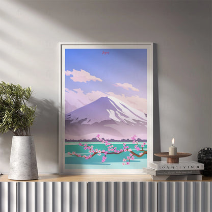 Plakat "Góra Fuji, Japonia" - Grafika w Stylu Japońskim