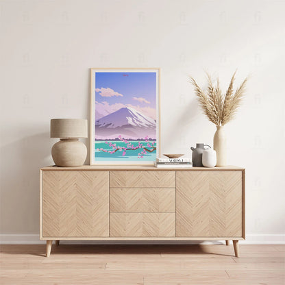 Plakat "Góra Fuji, Japonia" - Grafika w Stylu Japońskim